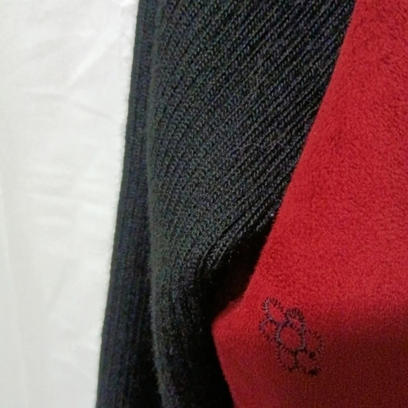 Coldwater Creek Faux Suede Jacket Red Black Petite 8 - Picture 6 of 12